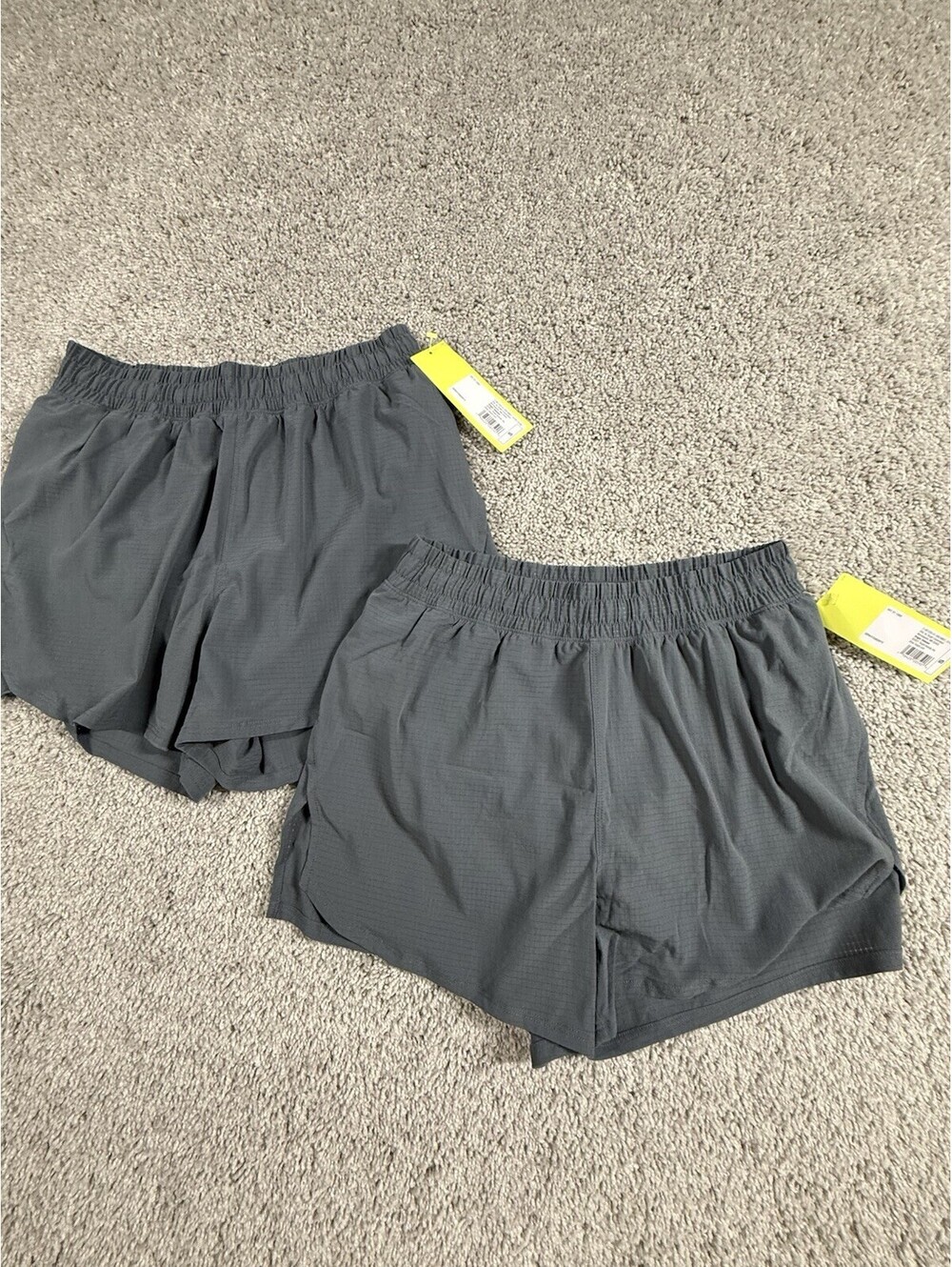 NWT All In Motion Men’s Running Shorts With Lining 2 Pairs Size Small Gray
